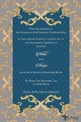 Akhil Akkineni and Shriya Bhupal Wedding Invitation Cards